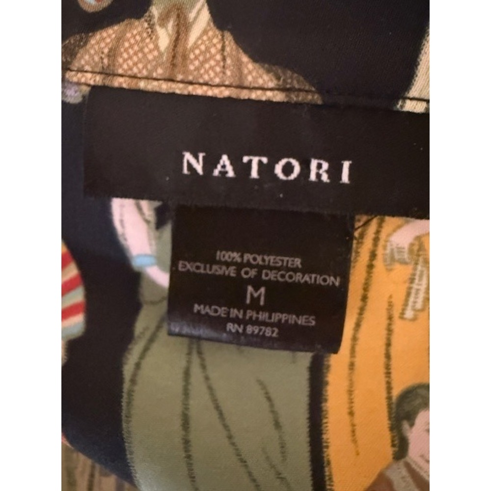 NWT Natori Dynasty Zip Caftan M‎ Korean Hanbok Print Luxury Robe $160 Retail - Picture 4 of 10